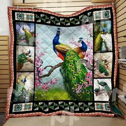 Peacock Quilt Blanket Dhc0910356Vt and Home Decor