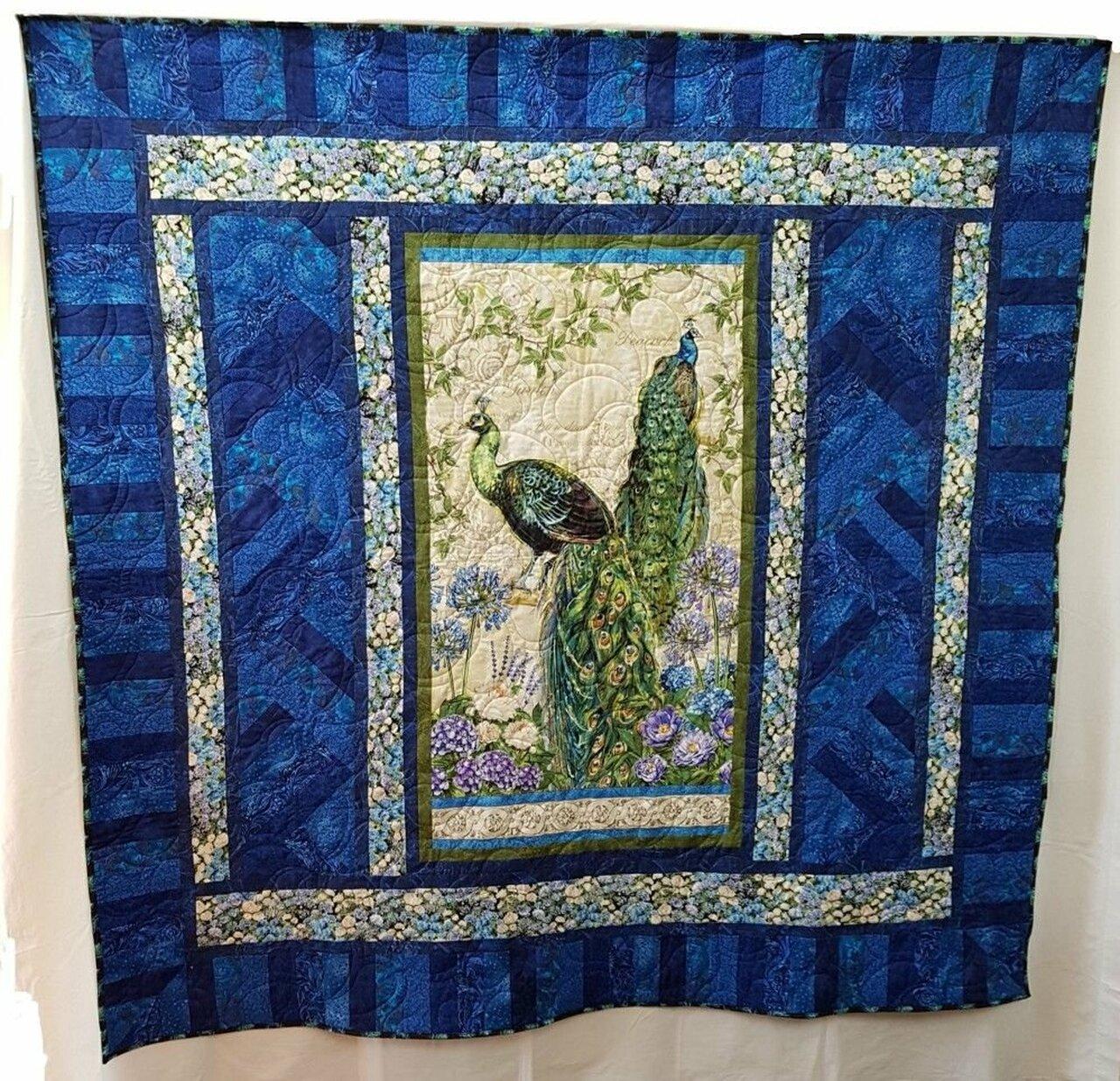Peacock Quilt Blanket Dhc310185Lt and Home Decor