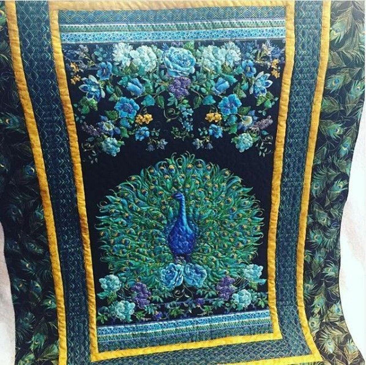 Peacock Quilt Tdhfa and Home Decor