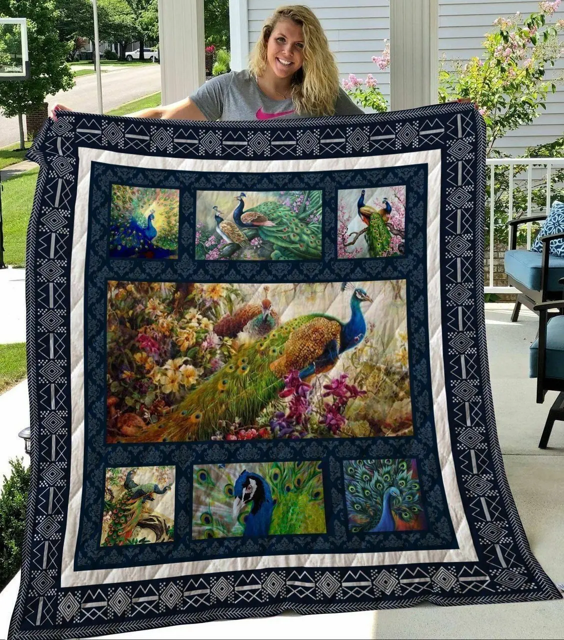 Peacock Quilt Tdhxy and Home Decor