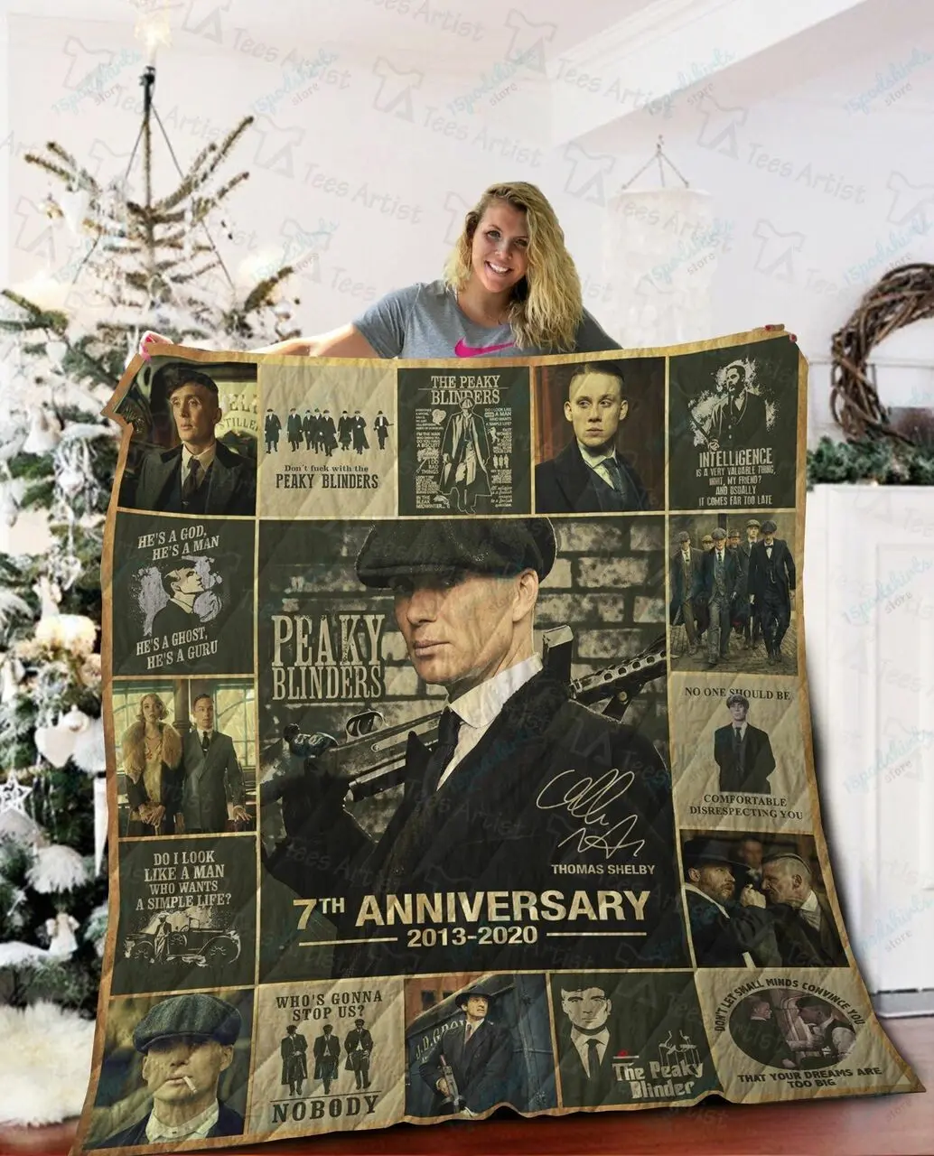 Peaky Blinders Quilt Blanket 02021 and Home Decor
