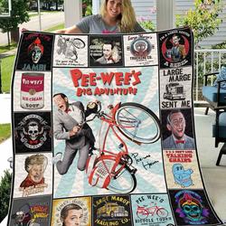 Peewee Herman Quilt Blanket and Home Decor