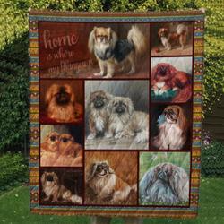 Pekingese 10 Tlq0038 Quilt  Quilt and Home Decor