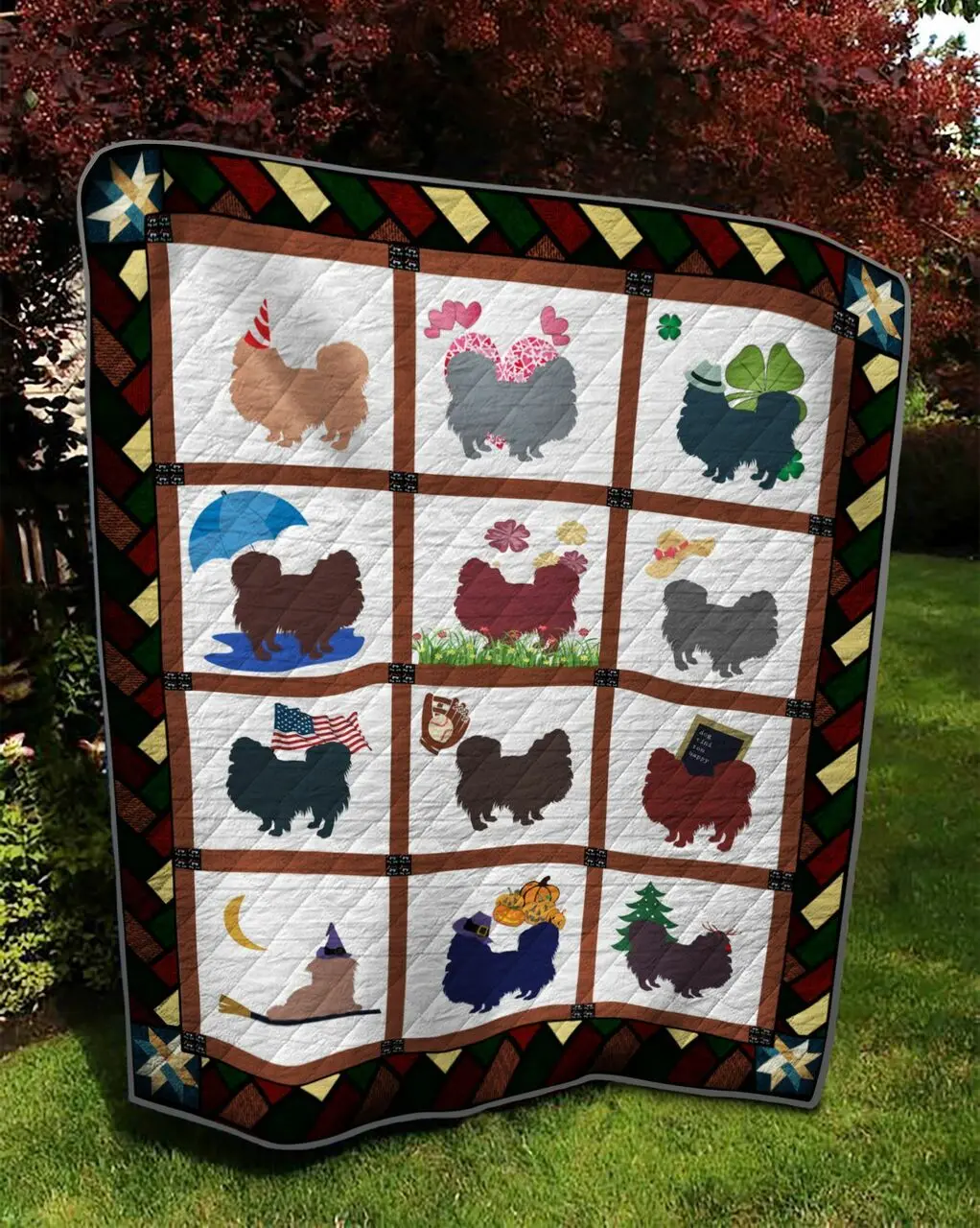 Pekingese Quilt Tdhwv and Home Decor