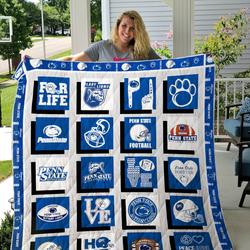 Penn State Nittany Lions 02 Quilt Blanket      and Home Decor