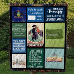Pennsylvania Cl14100385Mdq Quilt Blanket and Home Decor