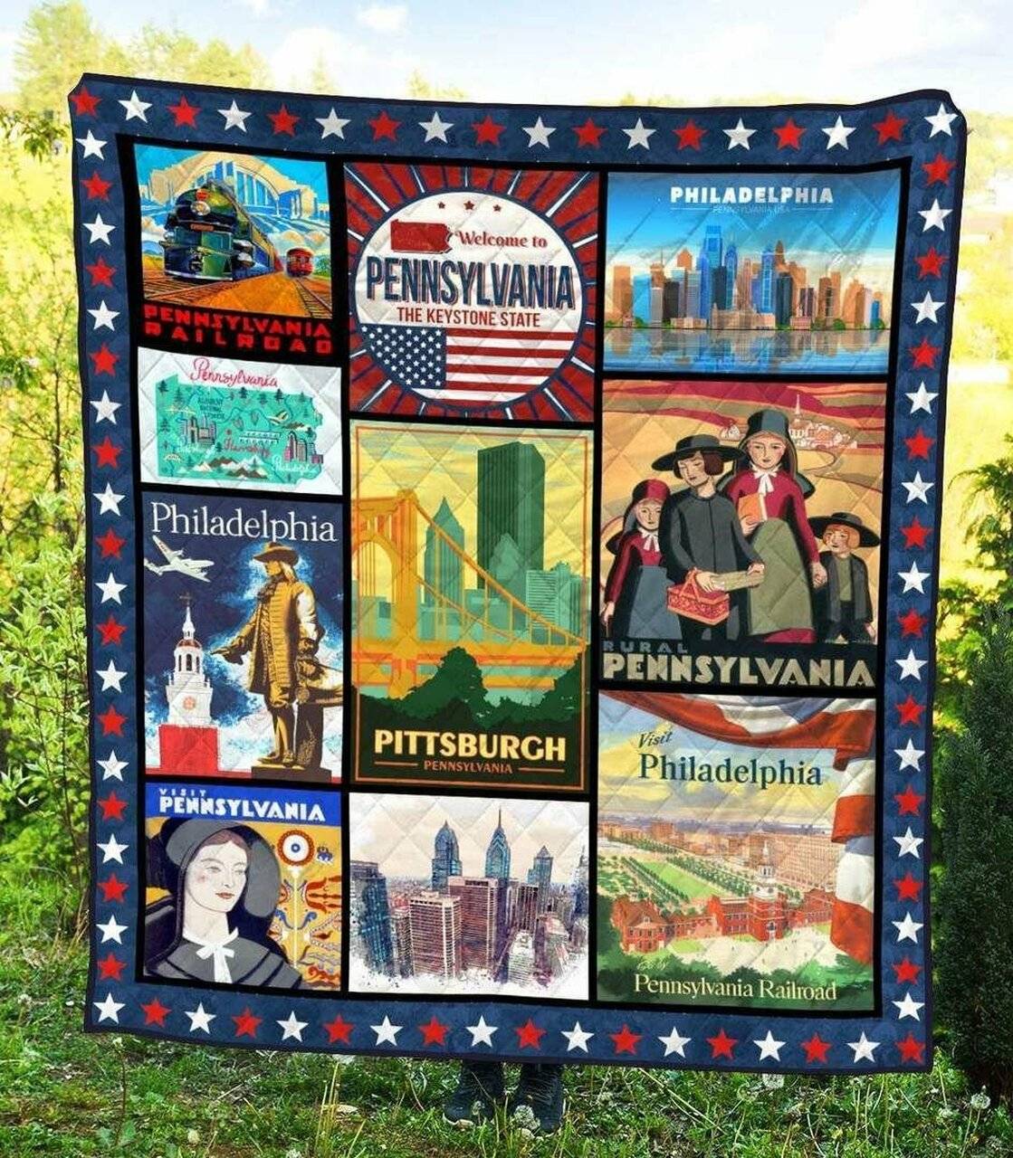 Pennsylvania Ye040705A Tbg Quilt Blanket and Home Decor