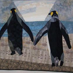 Penquins Leaving Cla2110363Q Quilt Blanket and Home Decor