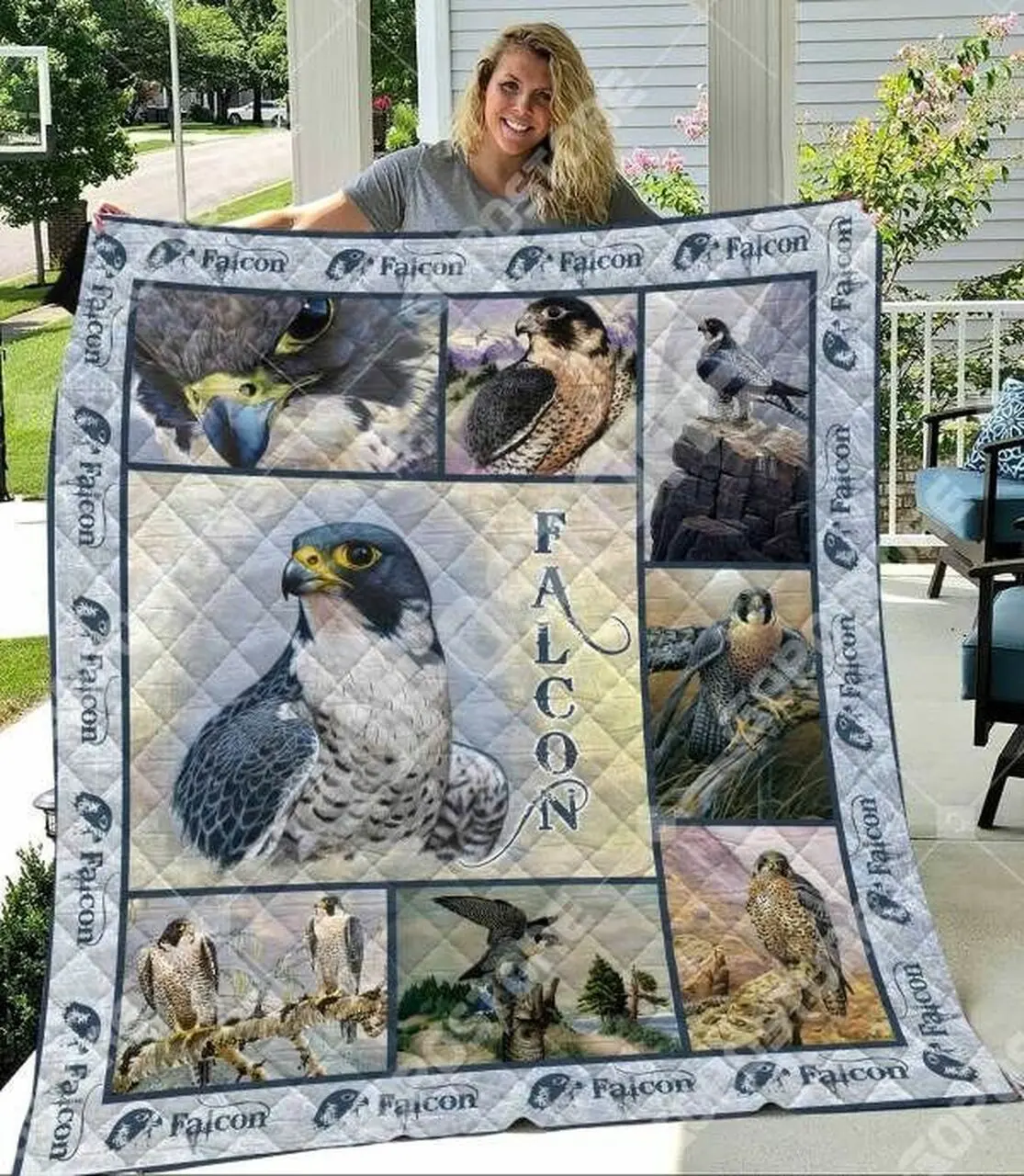 Peregrine Falcon Collection Quilt Tdhfp and Home Decor
