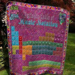 Periodic Table Of Music Notation Quilt Tdhnn and Home Decor