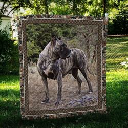 Perro De Presa Canario Strong Quilt Blanket Dhc09122036Dd and Home Decor