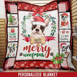 Personalized French Bulldog Quilt Blanket Dhc0602559Td and Home Decor