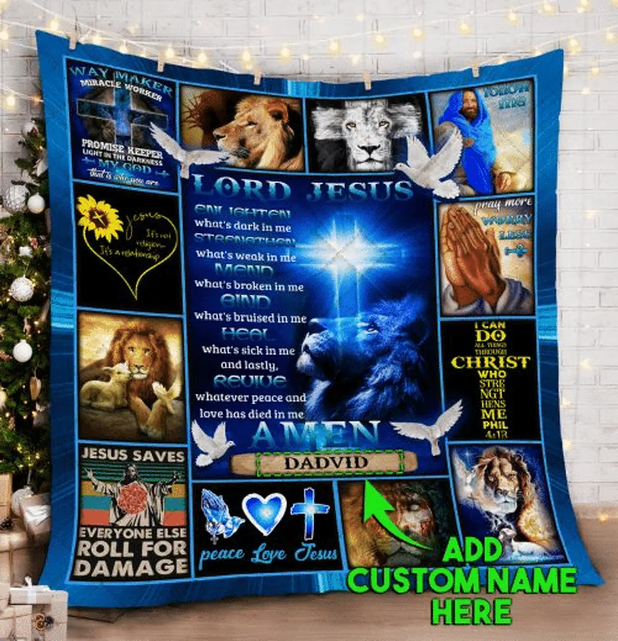 Personalized Lord Jesus Quilt Blanket Tn141117 and Home Decor