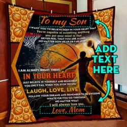 Personalized My Basketball Boy Quilt Blanket and Home Decor