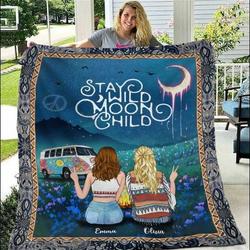 Personalized Stay Wild Moon Child Quilt  Dnstyles and Home Decor