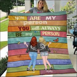 Personalized You Are My Person You Will Always Be My Person Quilt  Dnstyles and Home Decor