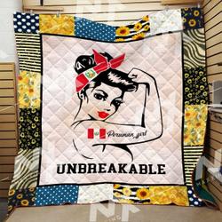 Peruvian Girl Quilt Blanket Dhc0910283Vt and Home Decor
