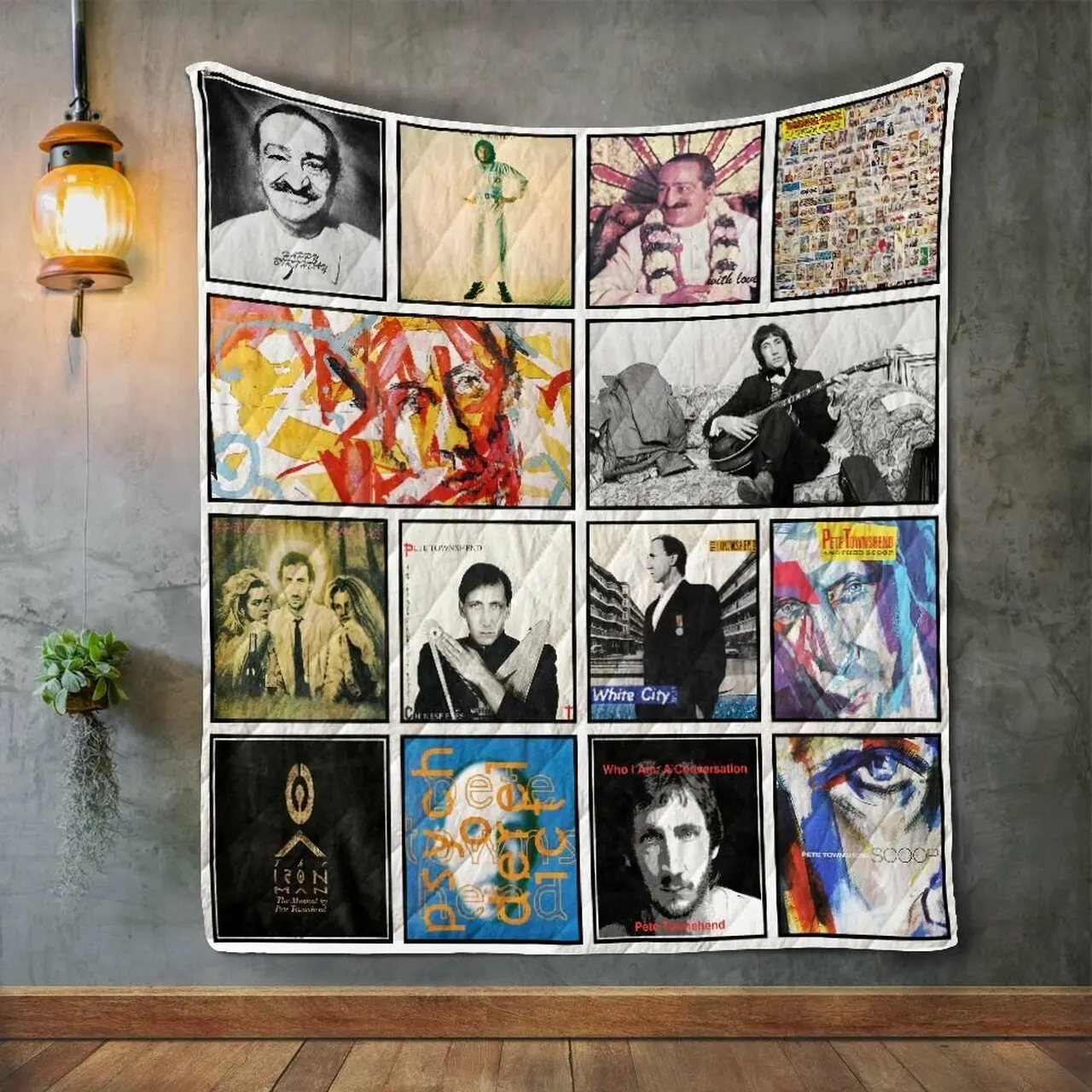 Pete Townshend Album Covers Quilt Blanket and Home Decor