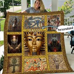 Pharaoh Personalized Quilt Blanket HHH160648TH and Home Decor