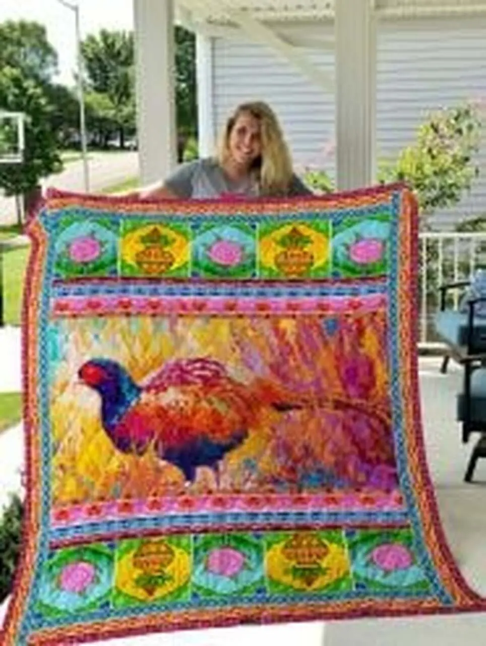Pheasant Quilt Blanket Lukqhq Dhc0301802Dd and Home Decor