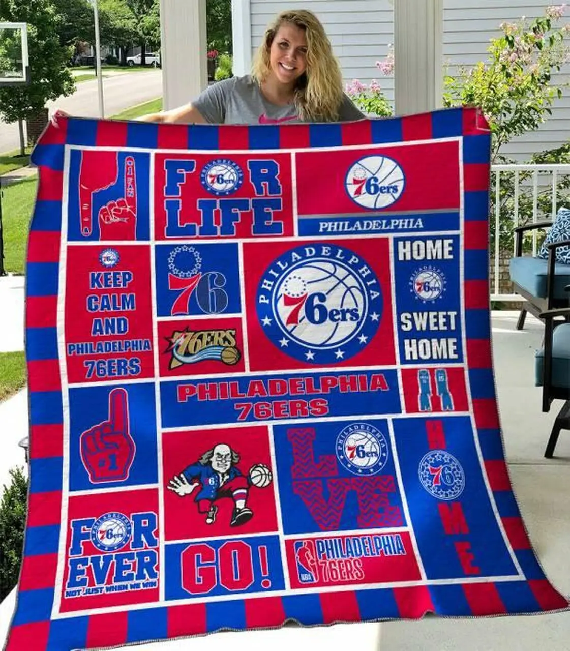 Philadelphia 76Ers Quilt Blanket B200636 Quilt and Home Decor