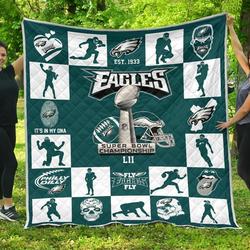 Philadelphia Eagles Football Quilt Blanket For Fan and Home Decor