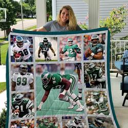 Philadelphia Eagles Legends Blanket N2906 Quilt and Home Decor