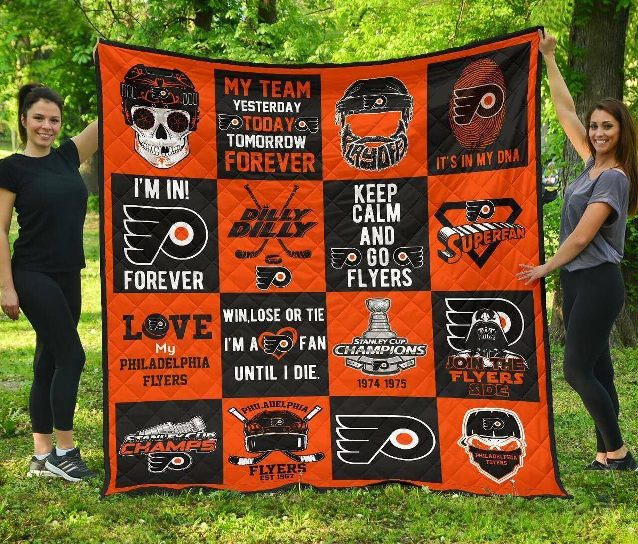 Philadelphia Flyers For Fan Gift Idea Quilt and Home Decor