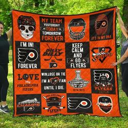 Philadelphia Flyers For Fan Gift Idea Quilt and Home Decor