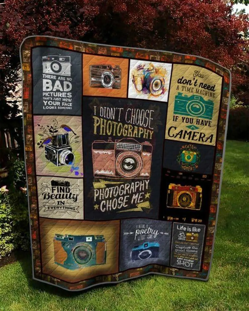Photograph Chose Me Photograph Quilt Blanket Quilt and Home Decor