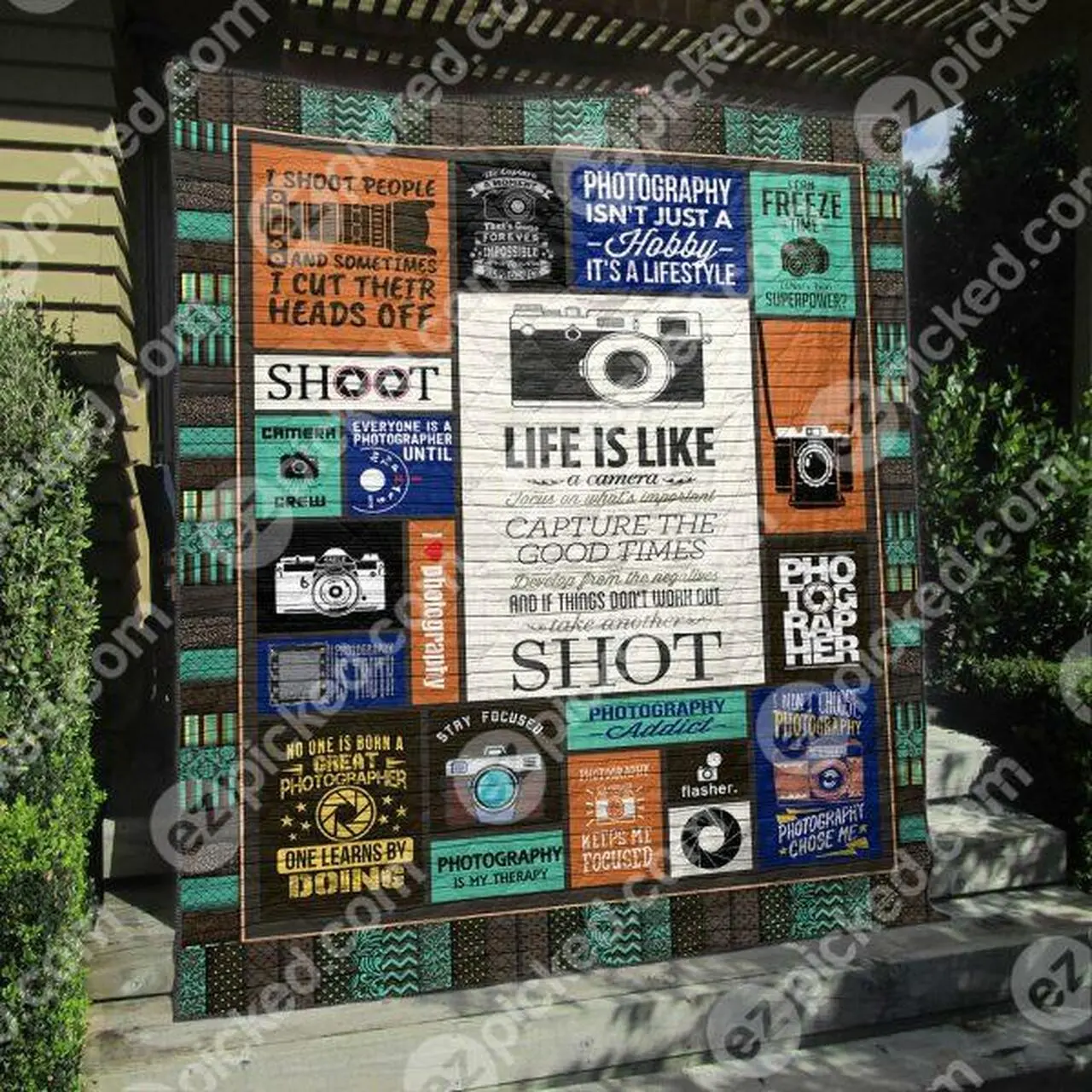 Photography Is My Therapy Quilt Blanket Py68 Quilt and Home Decor