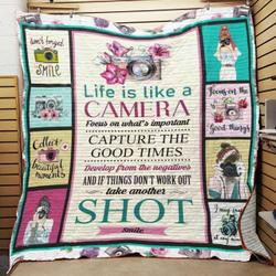 Photography Quilt Blanket and Home Decor