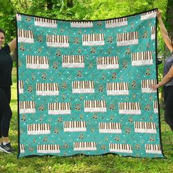 Piano Cl12100524Mdq Quilt Blanket and Home Decor