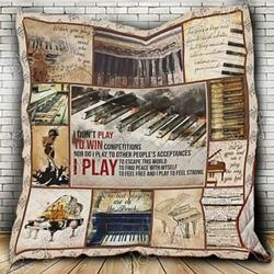 Piano Cl18100563Mdq Quilt Blanket and Home Decor