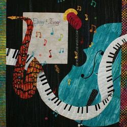 Piano Saxophone Cla1010440Q Quilt Blanket and Home Decor