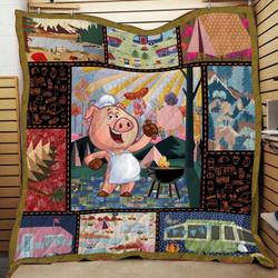 Pig Camping Quilt Tdhco and Home Decor
