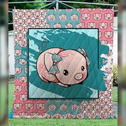 Pig Cute Quilt Tdhkb and Home Decor