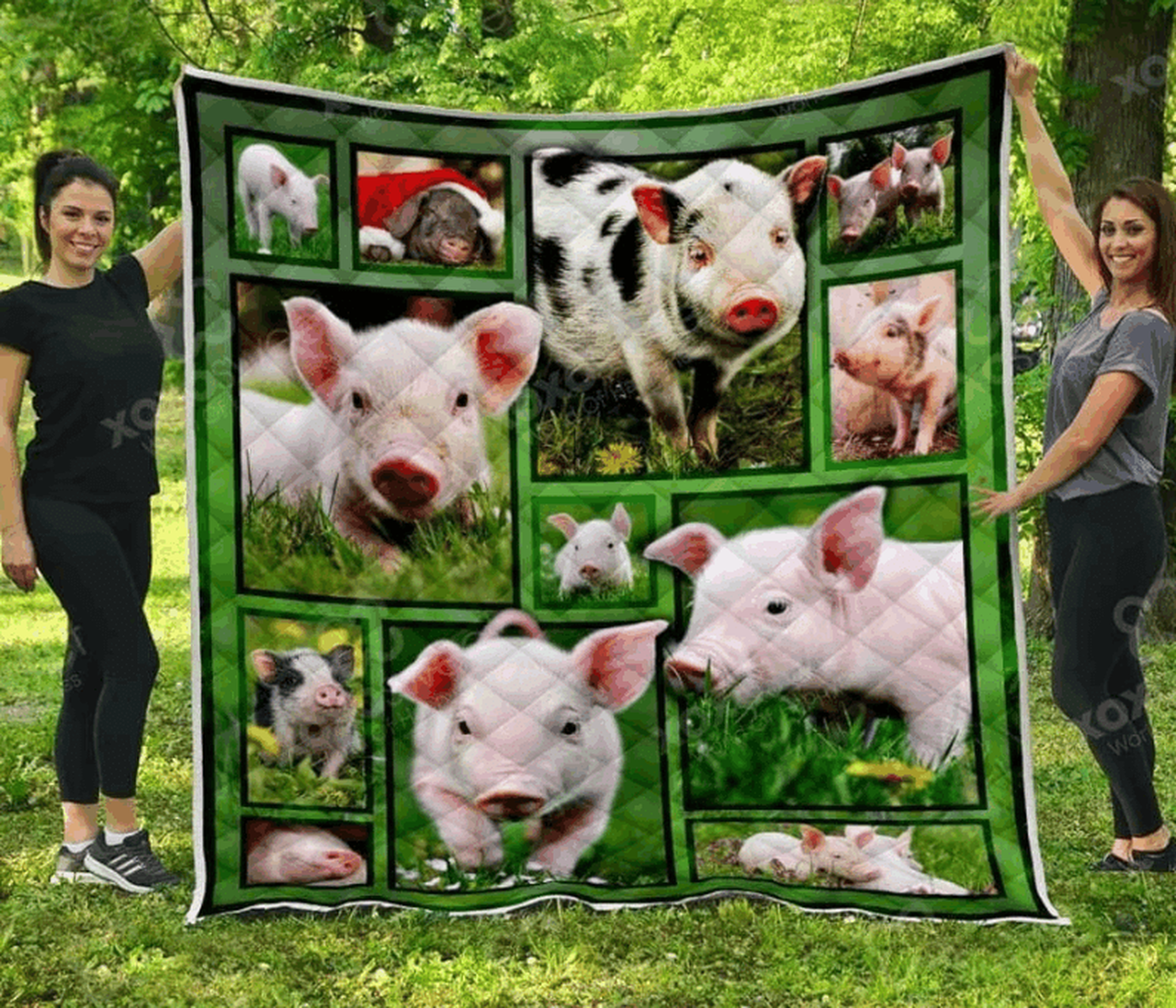Pig Minimature Quilt Tdhuu and Home Decor