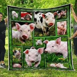 Pig Minimature Quilt Tdhuu and Home Decor