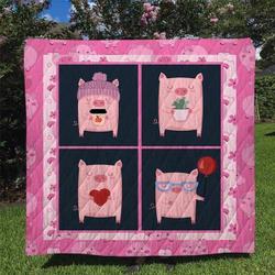 Pig Quilt Tdhel and Home Decor