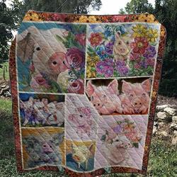 Pig Quilt Tdhib and Home Decor
