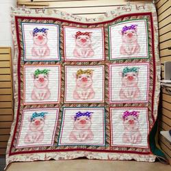 Pig Quilt Tdhte and Home Decor