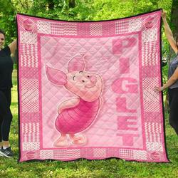 Piglet  Premium Quilt  Quilt and Home Decor