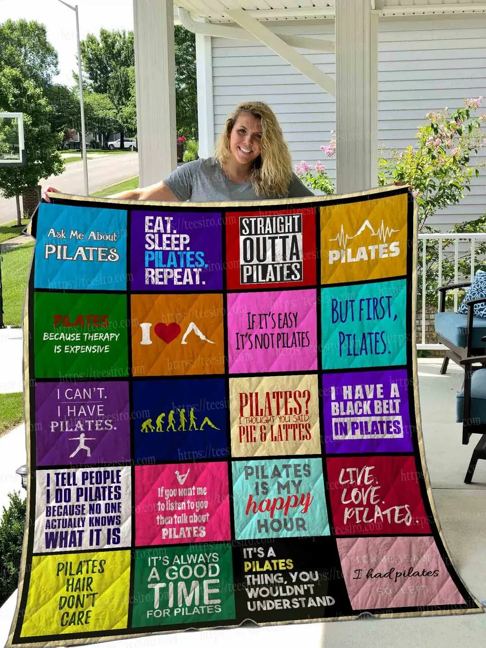 Pilates Quilt Blanket Dhc1501363Vt and Home Decor