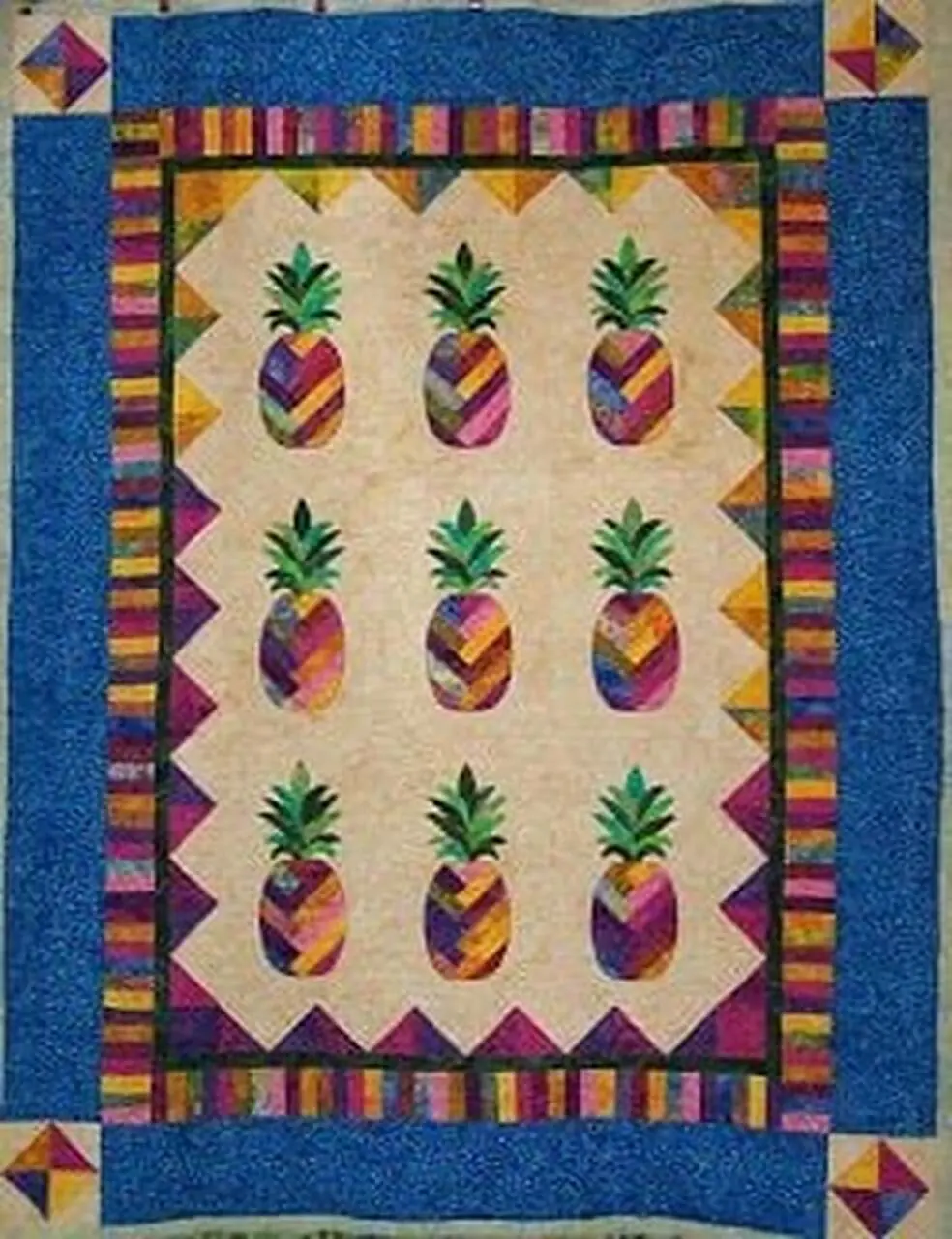 Pineapple Cla1110418Q Quilt Blanket and Home Decor