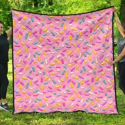 Pink Candy Cl12100529Mdq Quilt Blanket and Home Decor