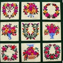 Pink Flowers Cla1710453Q Quilt Blanket and Home Decor