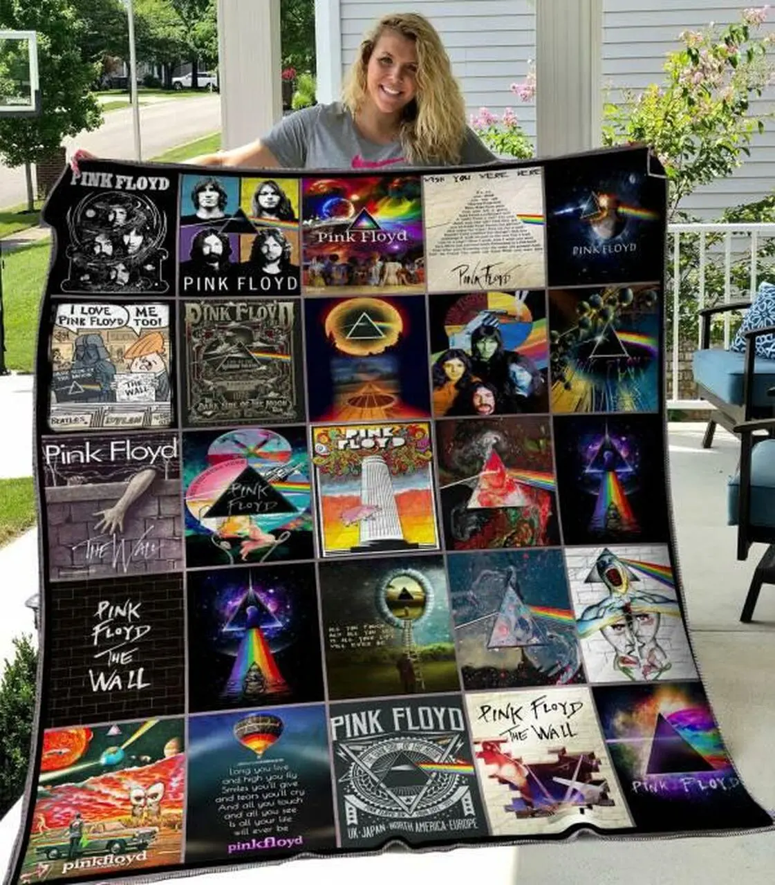 Pink Floyd Quilt Blanket Hvt100606 Quilt and Home Decor