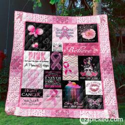 Pink Hope Quilt Blanket Ytp0  Quilt and Home Decor