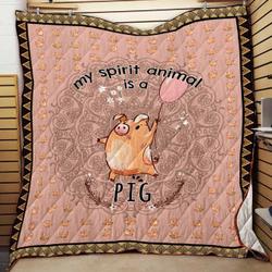 Pink Pig Quilt Q2202-01 V2 and Home Decor